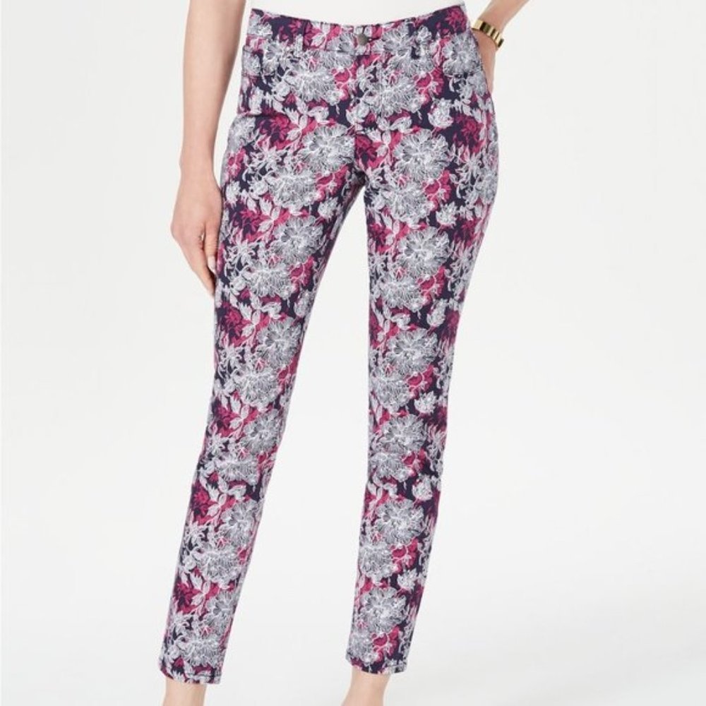 Charter Club Floral Skinny Ankle Summer Pant